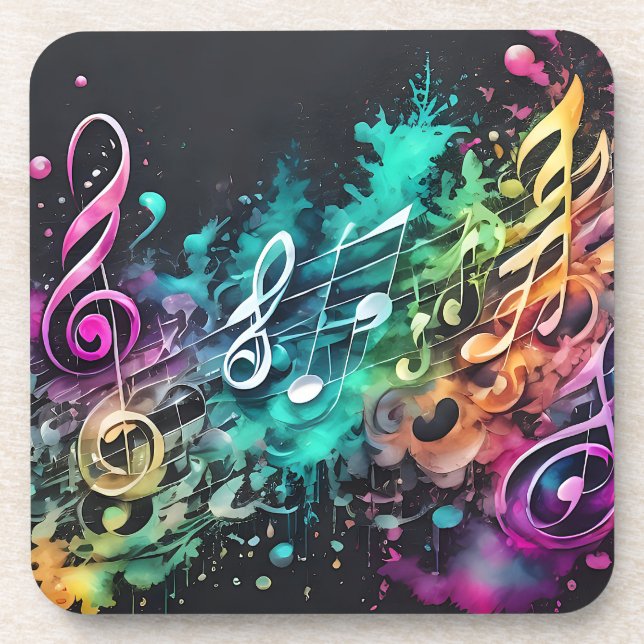 Porta-copo musique graffiti (Frente)