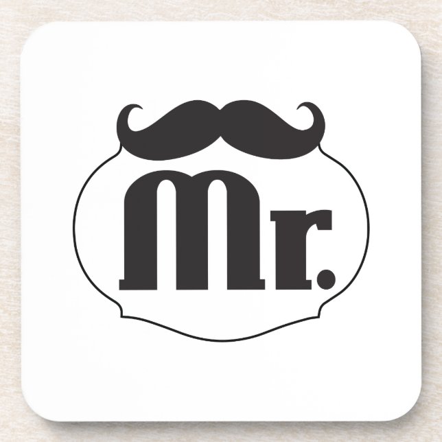 Porta-copo Mustache Retro Vintage Hipster Gifts (Frente)