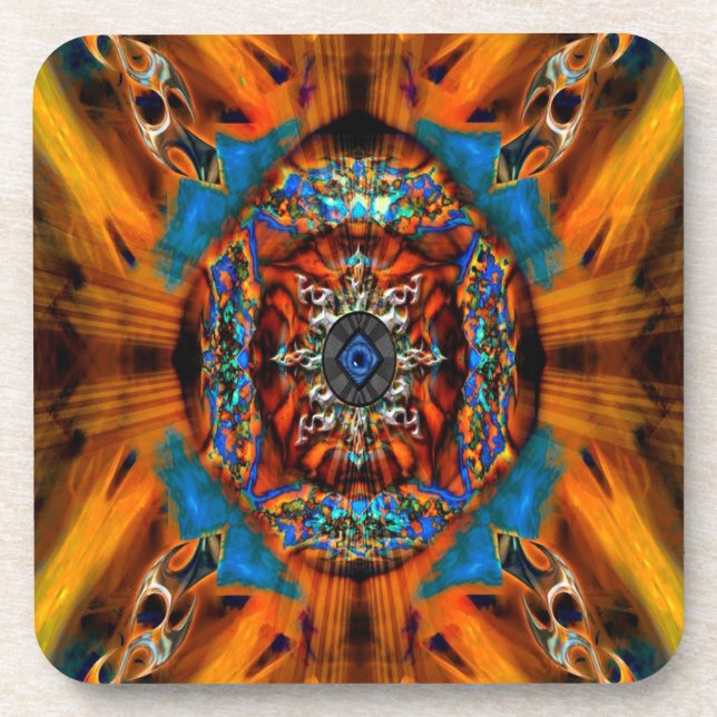 Porta-copo Mystic Fractal Portas copos (Frente)