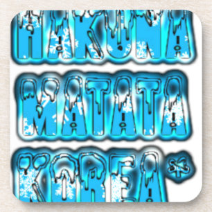 Porta-copo Na moda azul vintage Zombi Design Hakuna Matata K