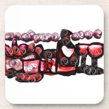 Namorados vermelho de vinho tinto