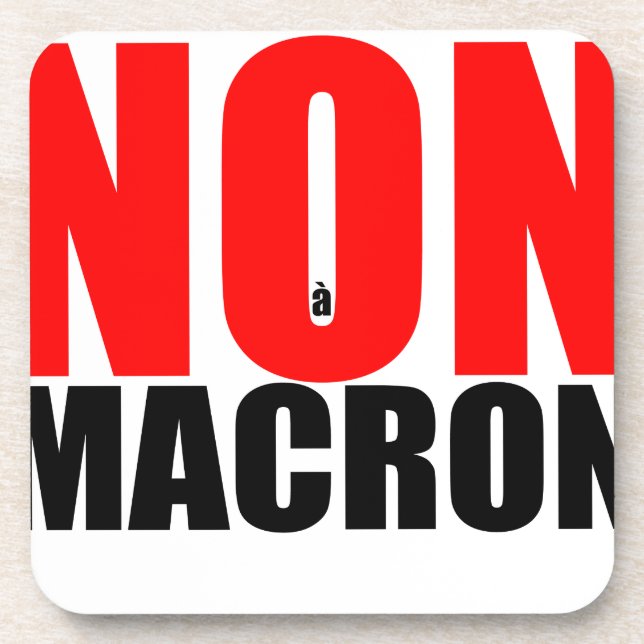 PORTA-COPO NÃO À MACRON (Frente)