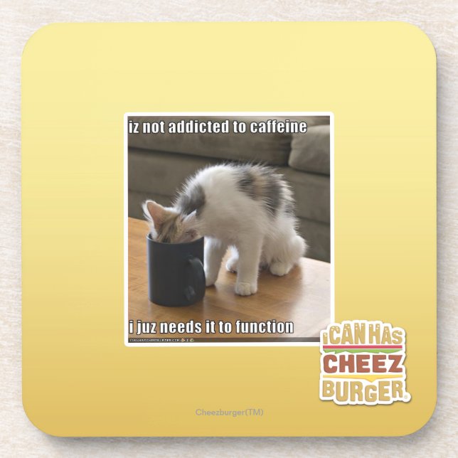 Porta-copo Não é viciado à cafeína (Frente)