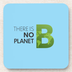 Porta-copo Não há planeta B - Tipografia da Terra Verde