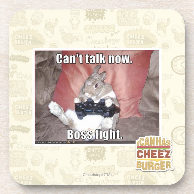 Porta-copo Não pode falar agora, a luta do chefe (Frente)