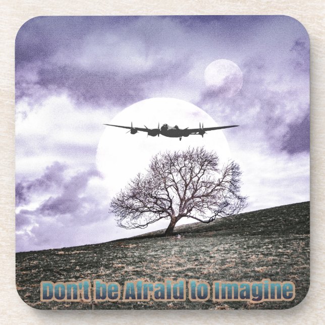 Porta-copo Não tenha medo de imaginar (Frente)