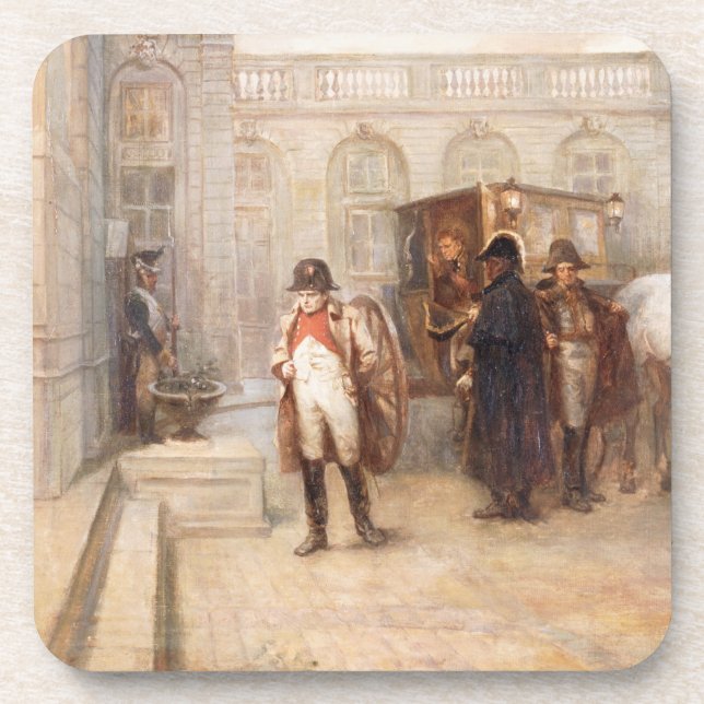 Porta-copo Napoleon após Waterloo (óleo em canvas) (Frente)