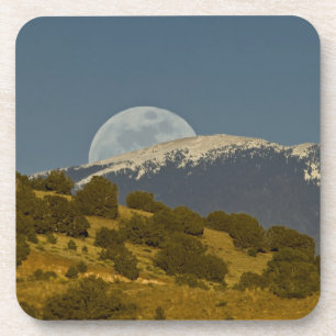 Porta-copo Nascer da lua sobre as montanhas Sangre de Cristo,