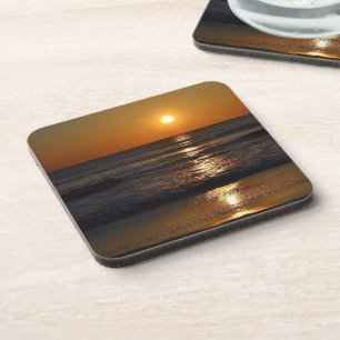 Porta-copo Nascer do sol na praia por Shirley Taylor