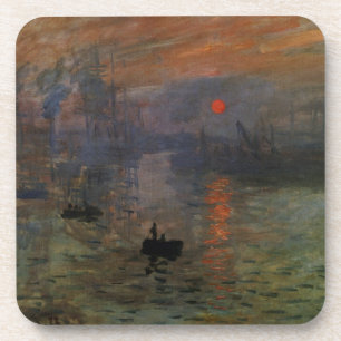Porta-copo Nascer do sol por Claude Monet, arte da impressão