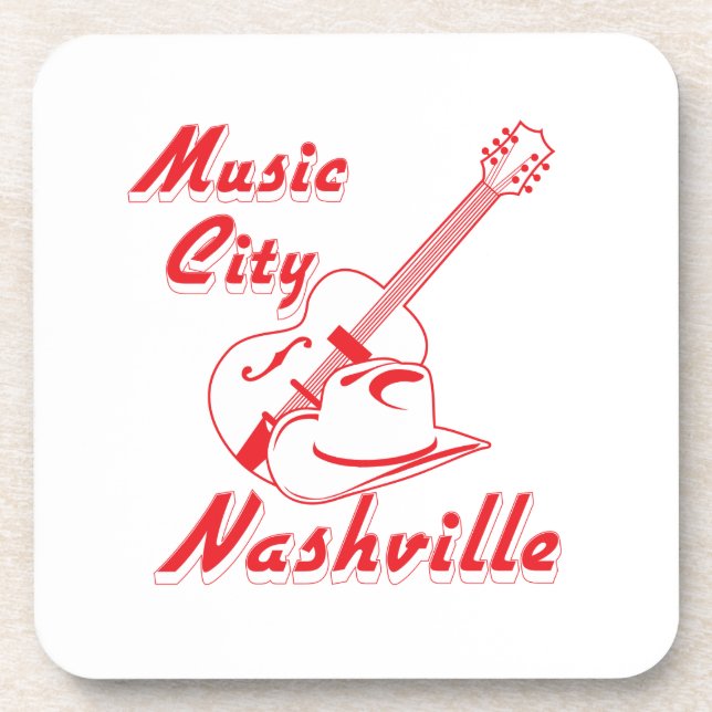 Porta-copo Nashville. Cidade da Música (Frente)