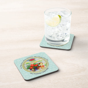 Porta-copo Natais vintages Adoráveis Carrinho de Reprodução e