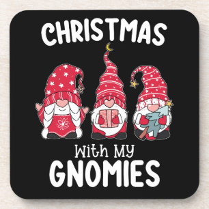 Porta-copo Natal Com Meus Gnomos Gnome de Feriado