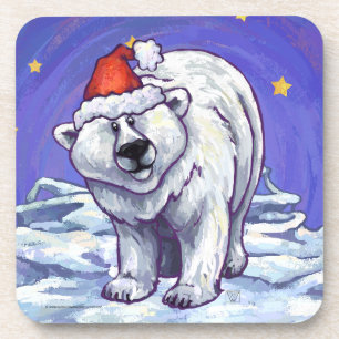 Porta-copo Natal do Urso Polar