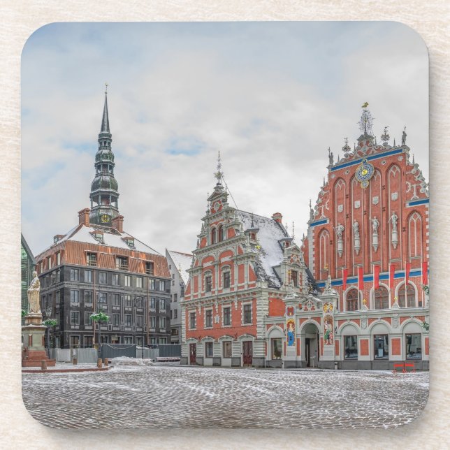 Porta-copo Natal em Riga Letônia (Frente)