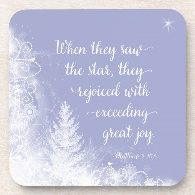 Porta-copo Natal - Quando Viram a Estrela (Frente)