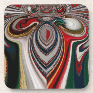 Porta-copo Natal - Retro Vintage Texture Abstrato Art Impress