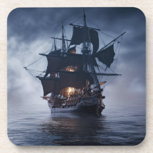 Porta-copo Nau da Galleon Espanhol Pirata 