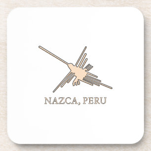 Porta-copo Nazca Hummingbird Geoglyph Newsprint
