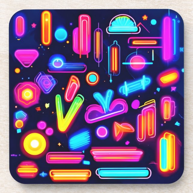 Porta-copo Neon Dreamscape Symphony (Frente)