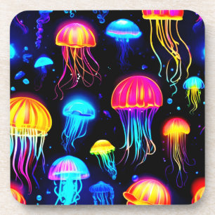 Porta-copo Neon Jellyfish Dreamscape