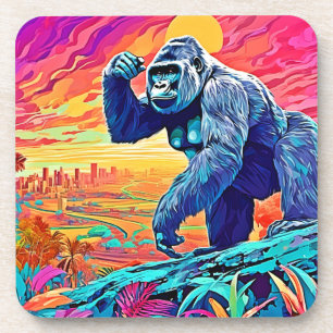 Porta-copo Neon Jungle Gorilla Urban Fantasy
