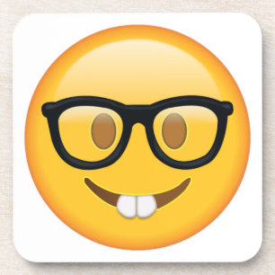 Porta-copo Nerd com vidros - Emoji