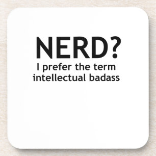 Porta-copo Nerd? Engraçado, design nerd