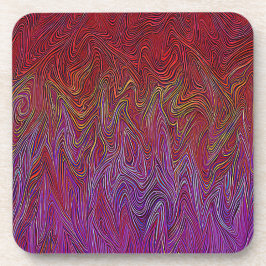 Porta-copo "Neural Firestorm" Abstrato" Red Purple