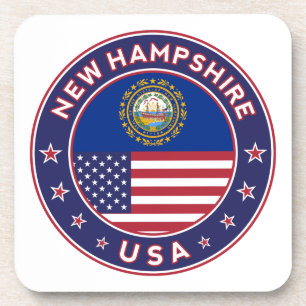 Porta-copo New Hampshire, New Hampshire sticker,
