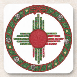 Porta-copo New Mexico Zia Sun Christmas