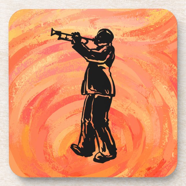 Porta-copo New York Boogie Nights Trumpet Orange (Frente)