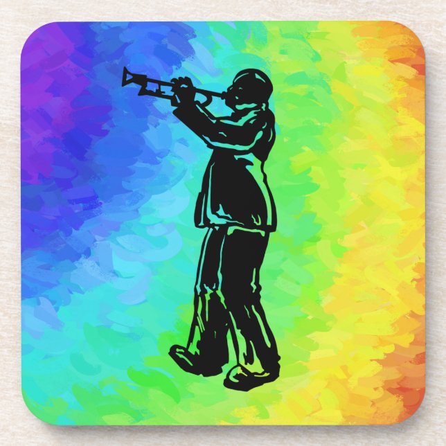 Porta-copo New York Boogie Nights Trumpet Rainbow (Frente)