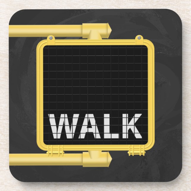 Porta-copo New York Crosswalk Sign Walk (Frente)