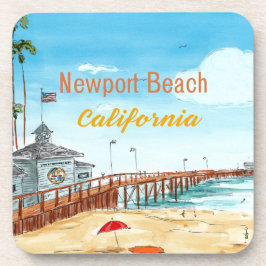Porta-copo Newport Beach California Coaster