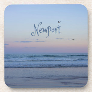 Porta-copo Newport Beach California Ocean Sunrise Azul