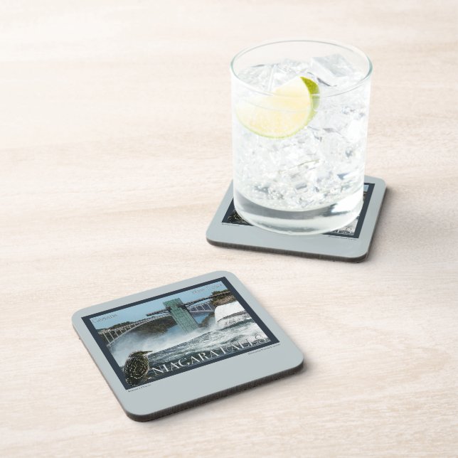 Porta-copo Niagara Falls Poster (Lado Direito)