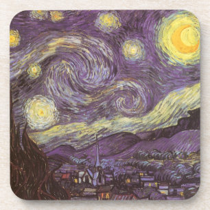 Porta-copo Noite Estrelada por Vincent van Gogh, Arte Fino Vi
