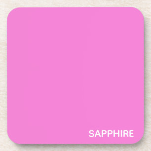 Porta-copo Nome da cor rosa de apphire