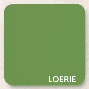 Porta-copo Nome da cor verde da Loerie