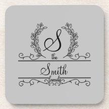 Nome da Família Personalizado com Monograma