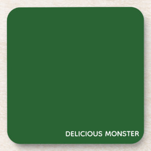 Porta-copo Nome de cor verde do Monster delicioso