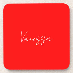 Porta-copo Nome de escrita manual profissional personalizado