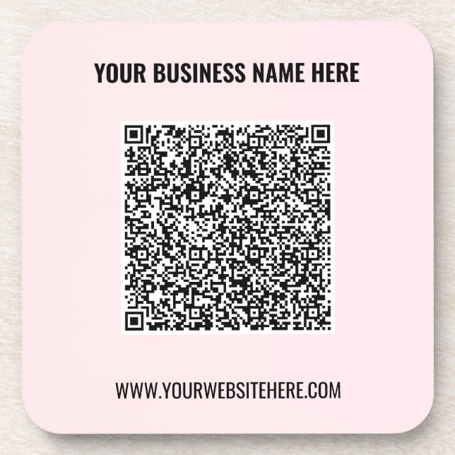 Porta-copo Nome do Código QR Website Beber Promocional Coaste (Frente)