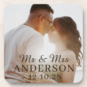 PORTA-COPO NOME PERSONALIZADO & FOTO CASAMENTO SIMPLES E ESTI
