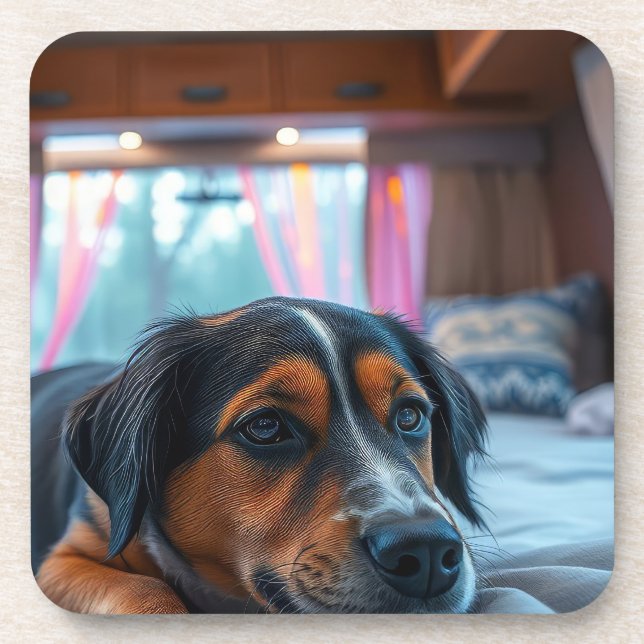Porta-copo Nome: Sonhos do Cão Adormecido (Frente)
