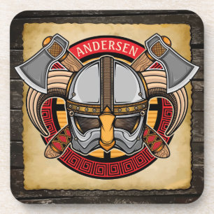 Porta-copo Nórdico Viking Warrior ADD NAME Nórdica Ax Nórd