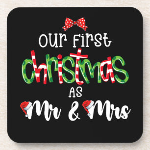 Porta-copo Nosso Primeiro Natal Como Esposa Marido Senhor E S