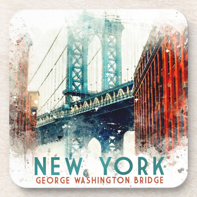 Porta-copo Nova Iorque, George Washington Bridge, (Frente)
