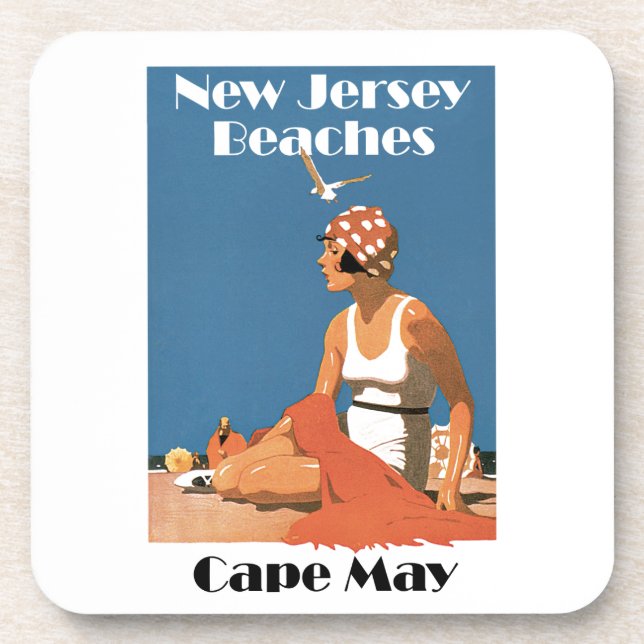 Porta-copo Nova Jersey Beaches ~ Cape May (Frente)